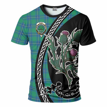 Irvine Family Crest Tartan T-Shirt Alba Thistle Inspired - Tartan Vibes Clothing