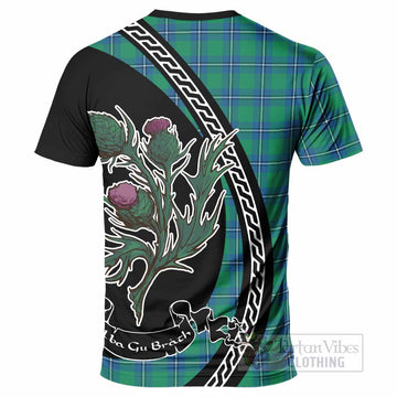 Irvine Family Crest Tartan T-Shirt Alba Thistle Inspired - Tartan Vibes Clothing