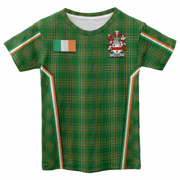 Irvine Irish Clan Coat of Arm Tartan Kid T-shirt Flag Style
