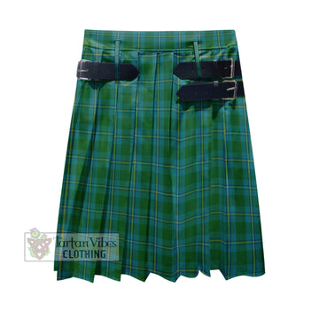 Irvine of Bonshaw Tartan Men's Pleated Skirt - Fashion Casual Retro Scottish Kilt Style