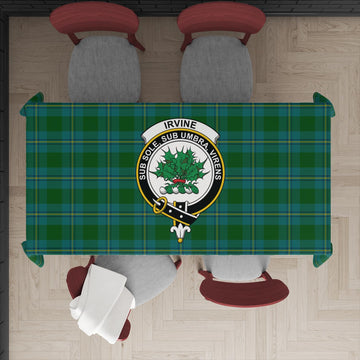 Irvine of Bonshaw Tatan Tablecloth with Family Crest