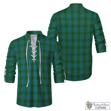 Irvine of Bonshaw Tartan Men's Scottish Traditional Jacobite Ghillie Kilt Shirt