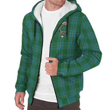 Irvine of Bonshaw Tartan Sherpa Hoodie with Family Crest