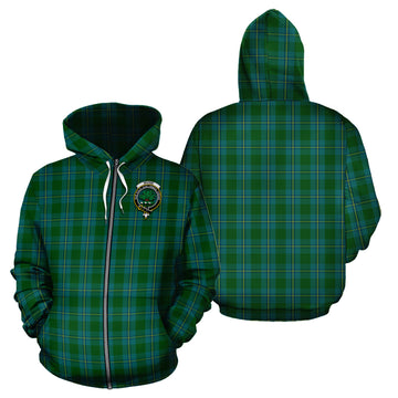 Irvine of Bonshaw Tartan Hoodie with Family Crest