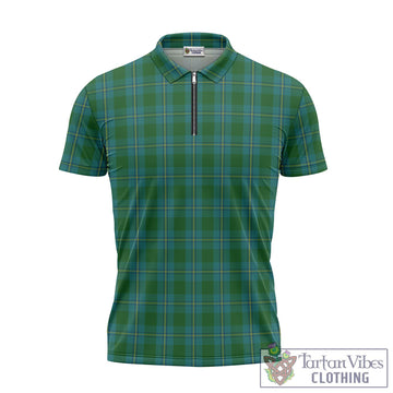 Irvine of Bonshaw Tartan Zipper Polo Shirt