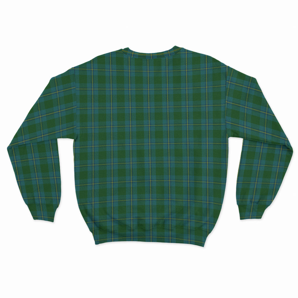 irvine-of-bonshaw-tartan-sweatshirt-with-family-crest