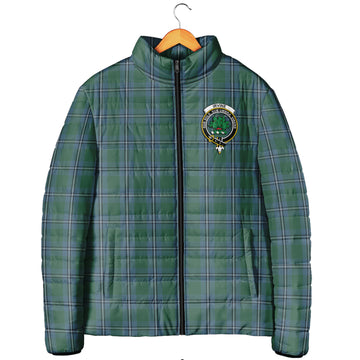 Irvine of Drum Tartan Padded Jacket with Family Crest