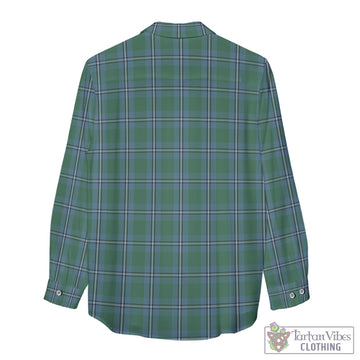Irvine of Drum Tartan Womens Casual Shirt with Family Crest