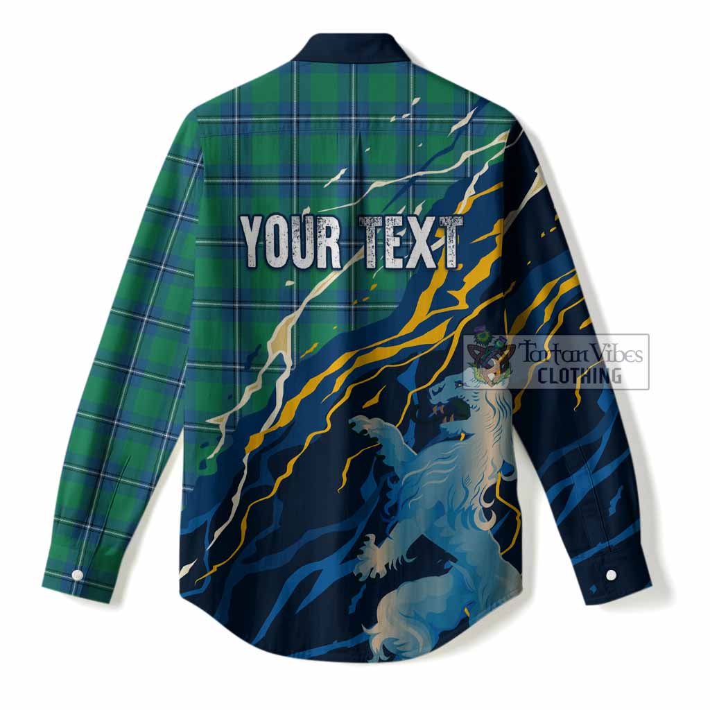 Irvine Scotland Tartan Women Casual Shirt WC2026 Football - We'll Be Coming