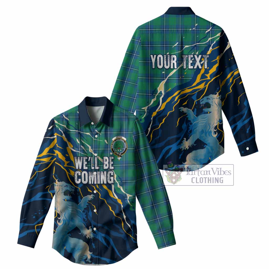 Irvine Scotland Tartan Women Casual Shirt WC2026 Football - We'll Be Coming
