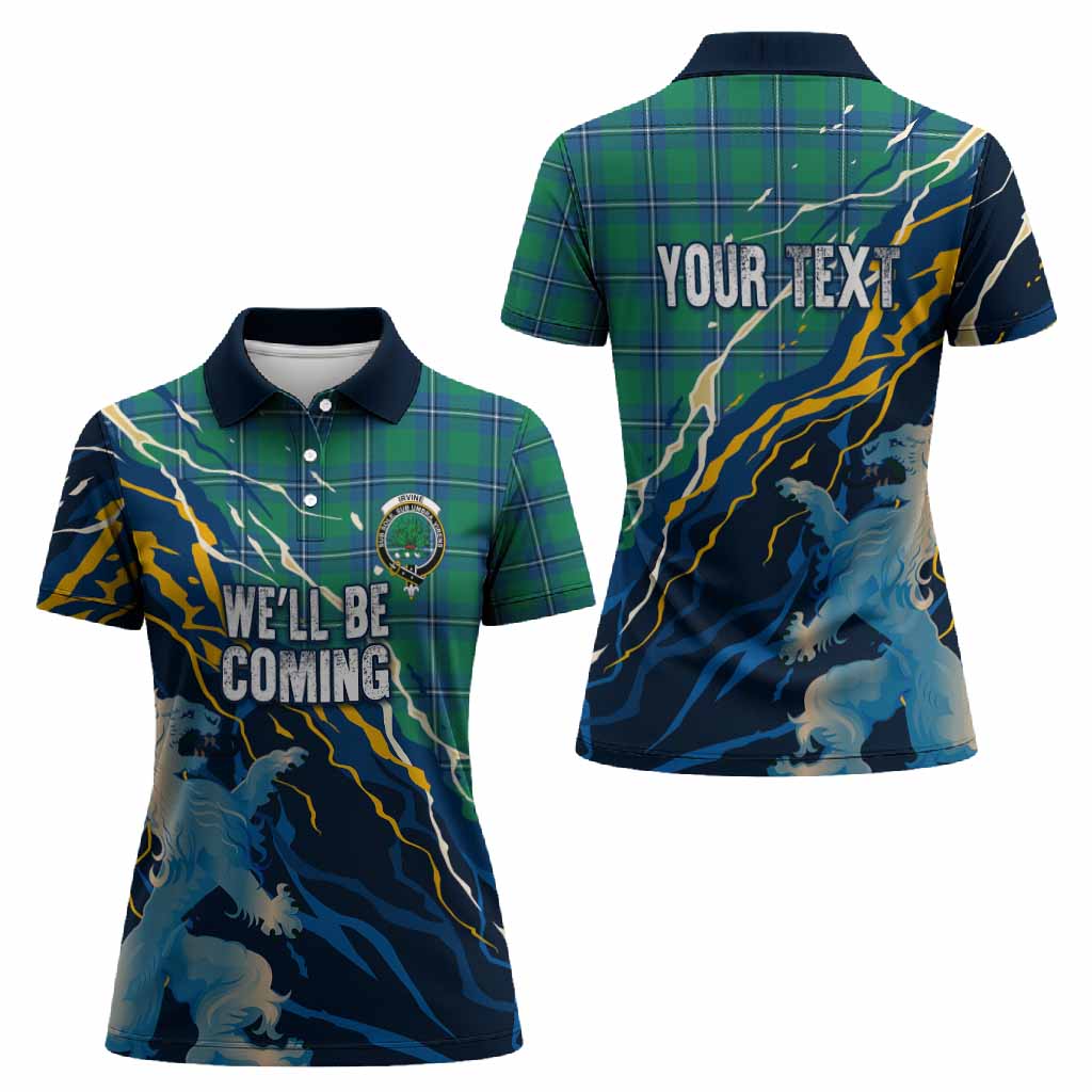 Irvine Scotland Tartan Women Polo Shirt WC2026 Football - We'll Be Coming