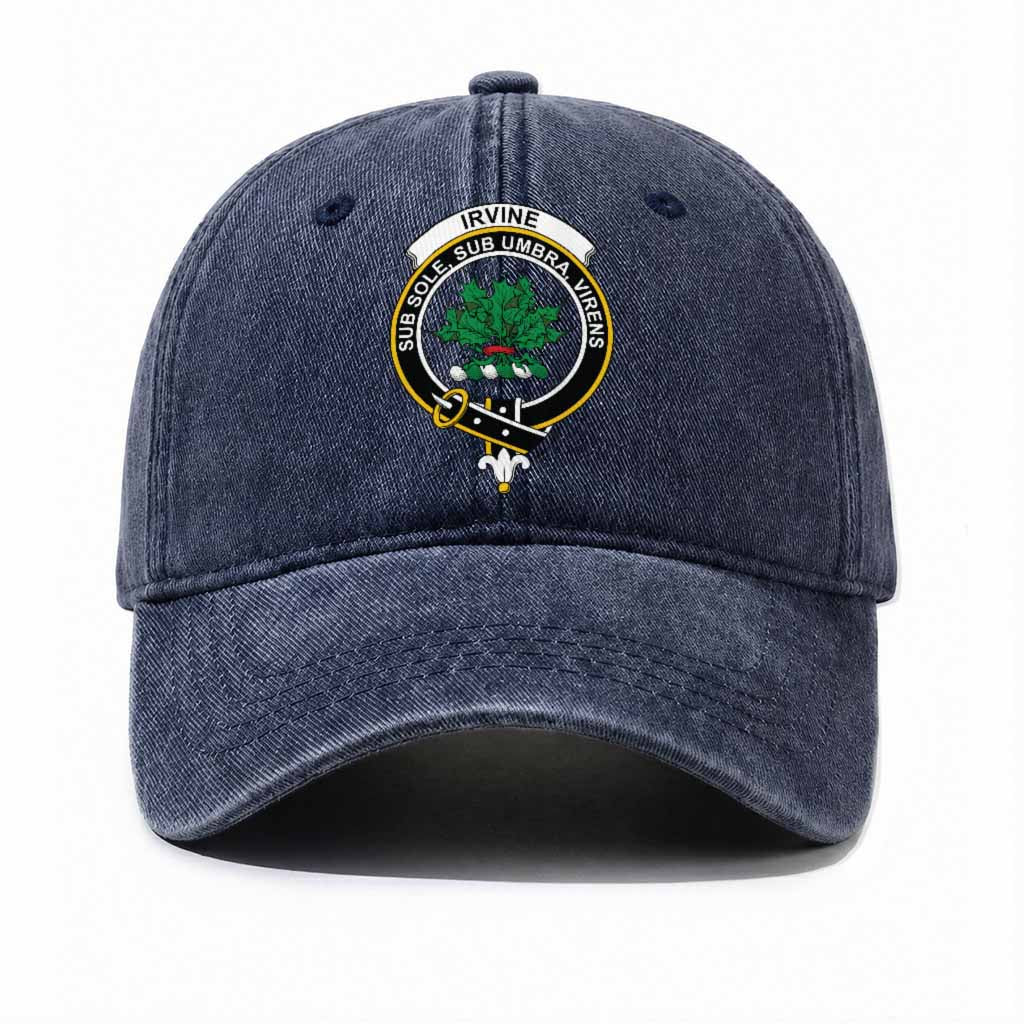 Irvine Scottish Clan Crest Washed Baseball Cap