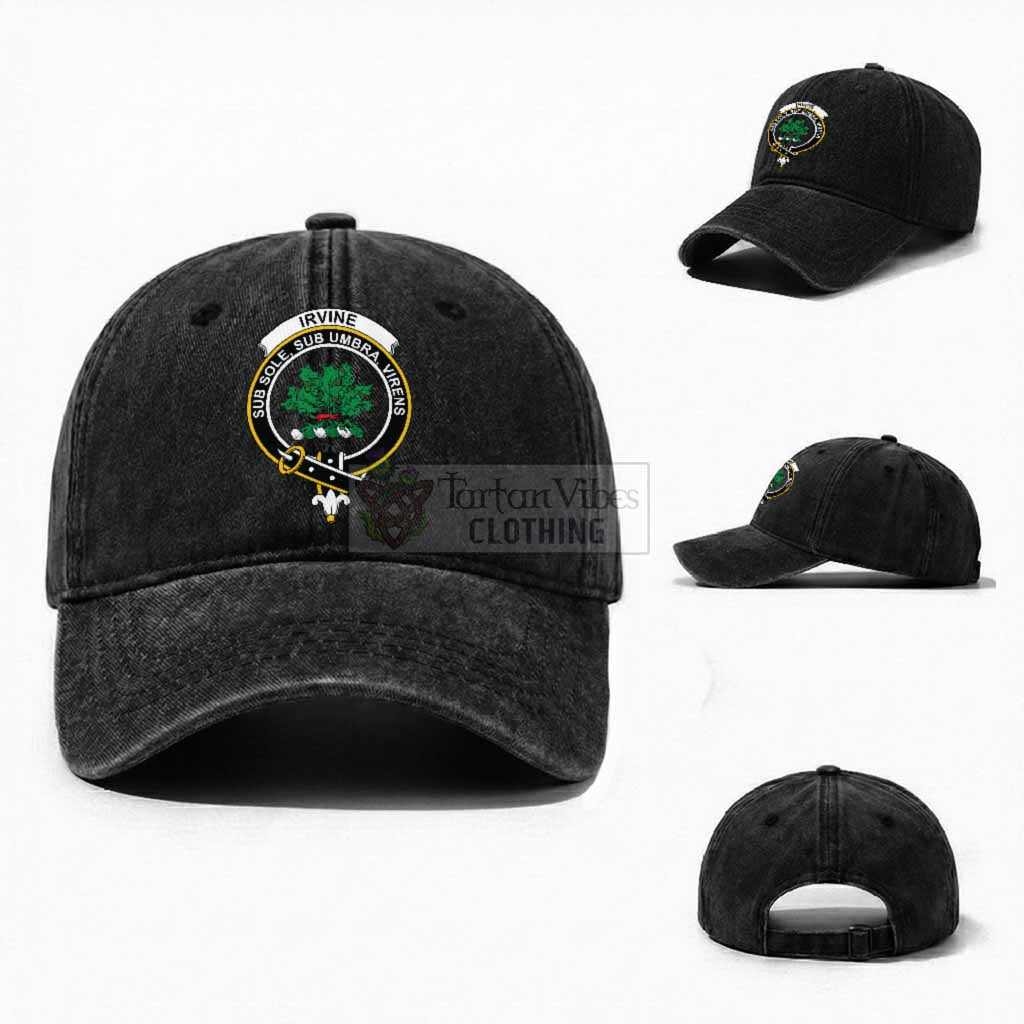 Irvine Scottish Clan Crest Washed Baseball Cap