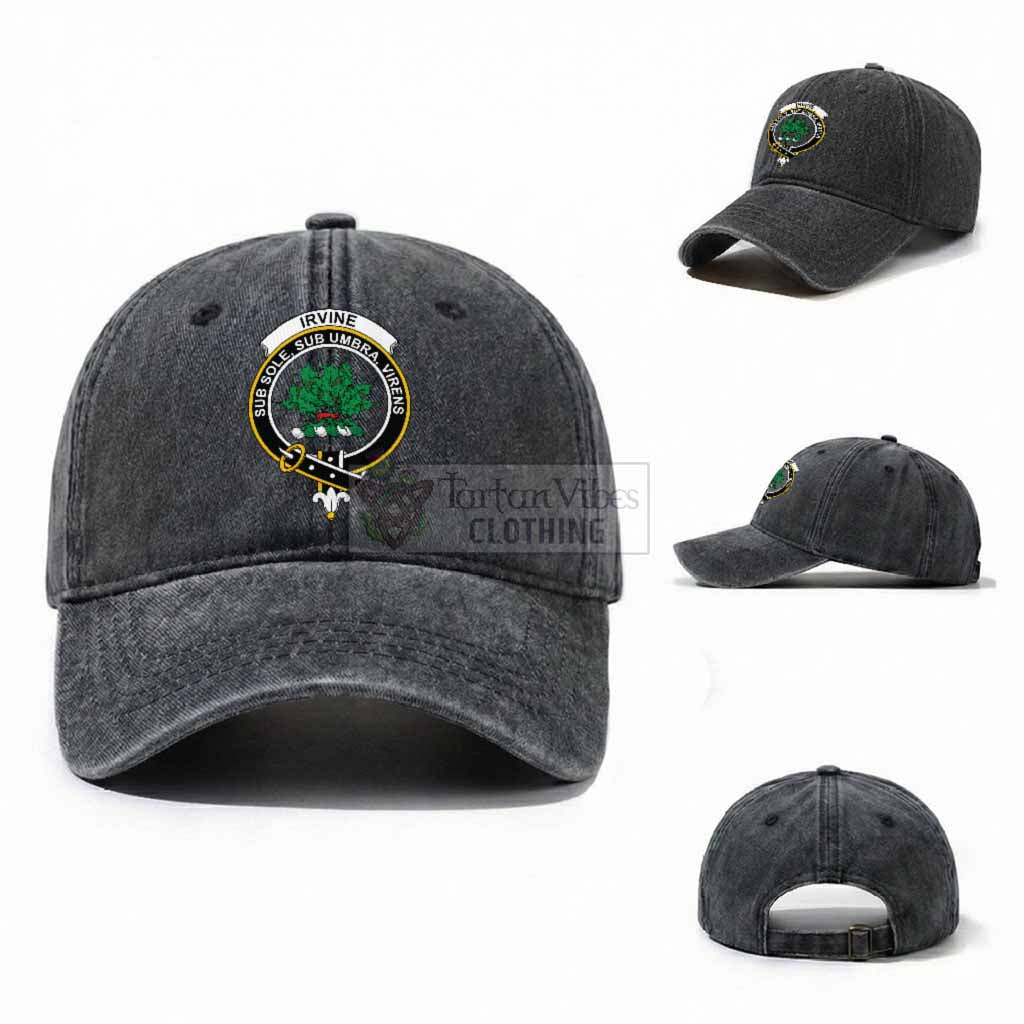Irvine Scottish Clan Crest Washed Baseball Cap
