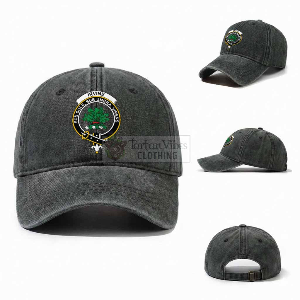 Irvine Scottish Clan Crest Washed Baseball Cap