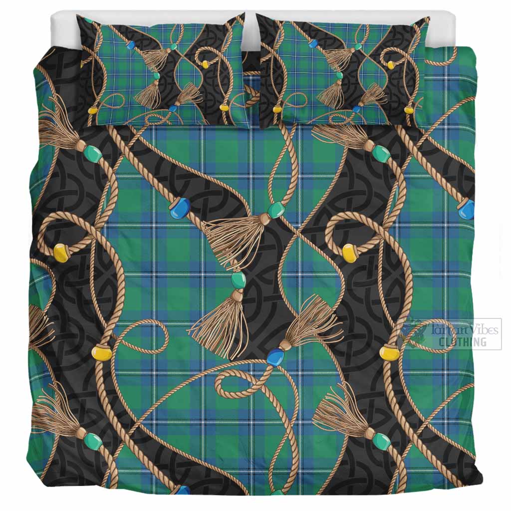 Irvine Scottish Tartan Twisted Ropes Stylized Bedding Set UK Bedding Set UK Super King 104*94 inch - Tartan Vibes Clothing