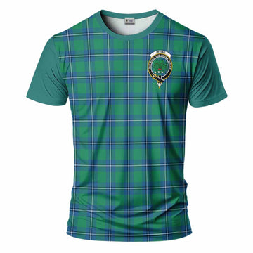 Irvine Tartan Accent T-Shirt with Family Crest