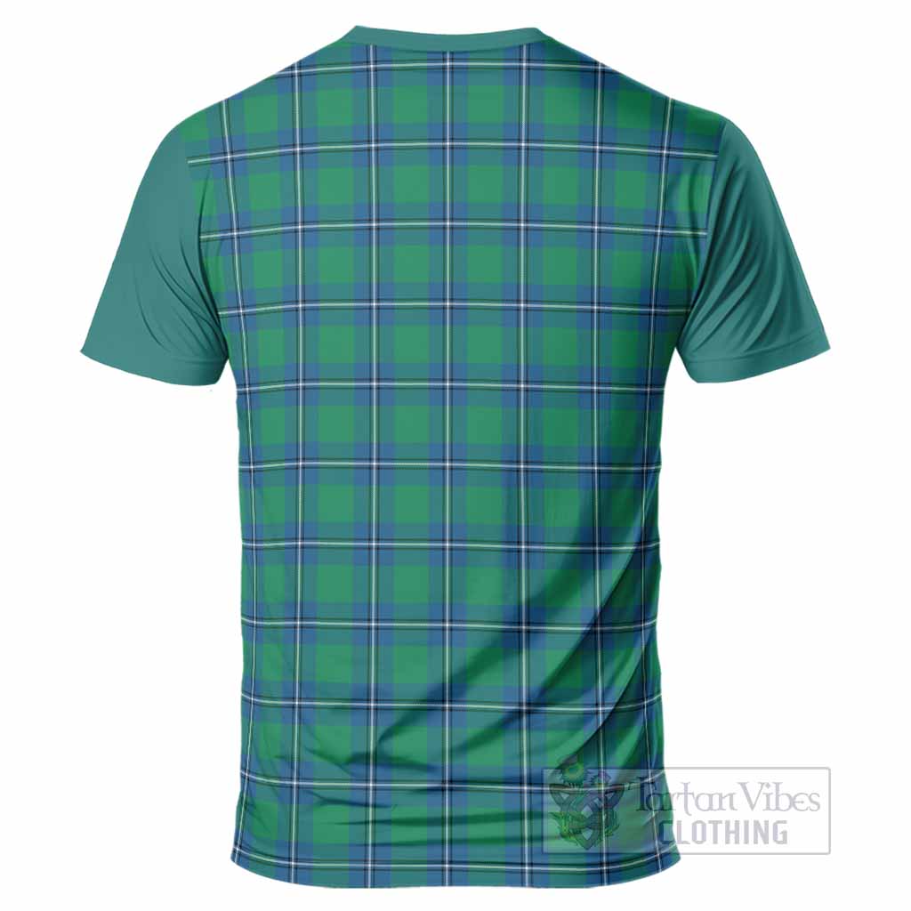 Irvine Tartan Accent T-Shirt with Family Crest