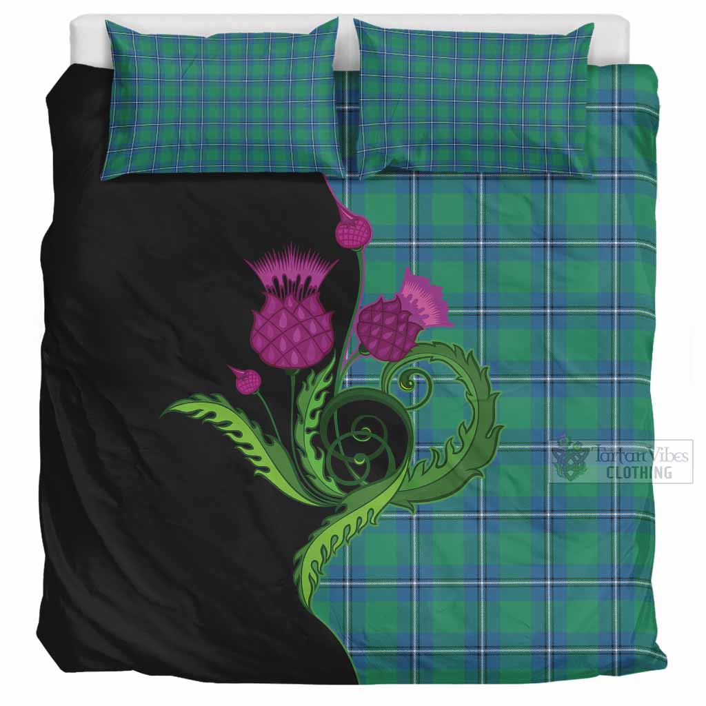 Irvine Tartan Bedding Set Traditional Scottish Thistle UK Bedding Set UK Super King 104*94 inch - Tartan Vibes Clothing