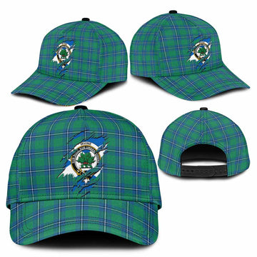Irvine Tartan Classic Cap with Family Crest In Me Style