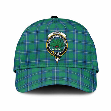 Irvine Tartan Classic Cap with Family Crest