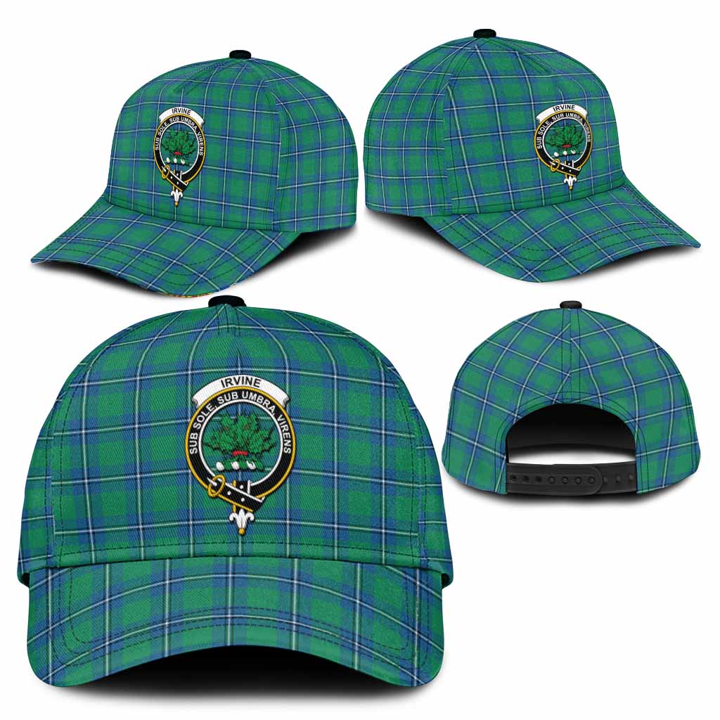 Irvine Tartan Classic Cap with Family Crest