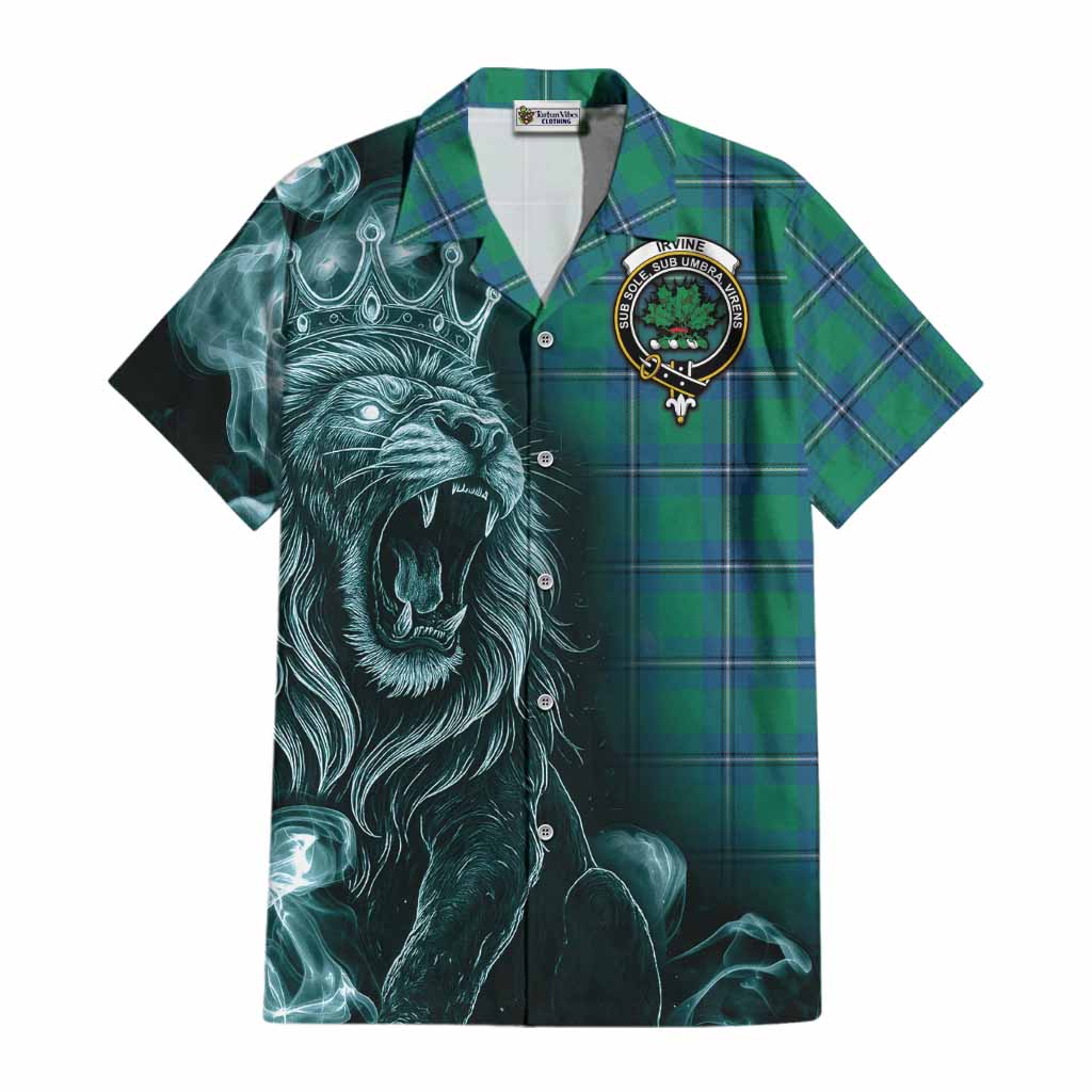 Irvine Tartan Cotton Hawaiian Shirt Roaring Lion Heritage