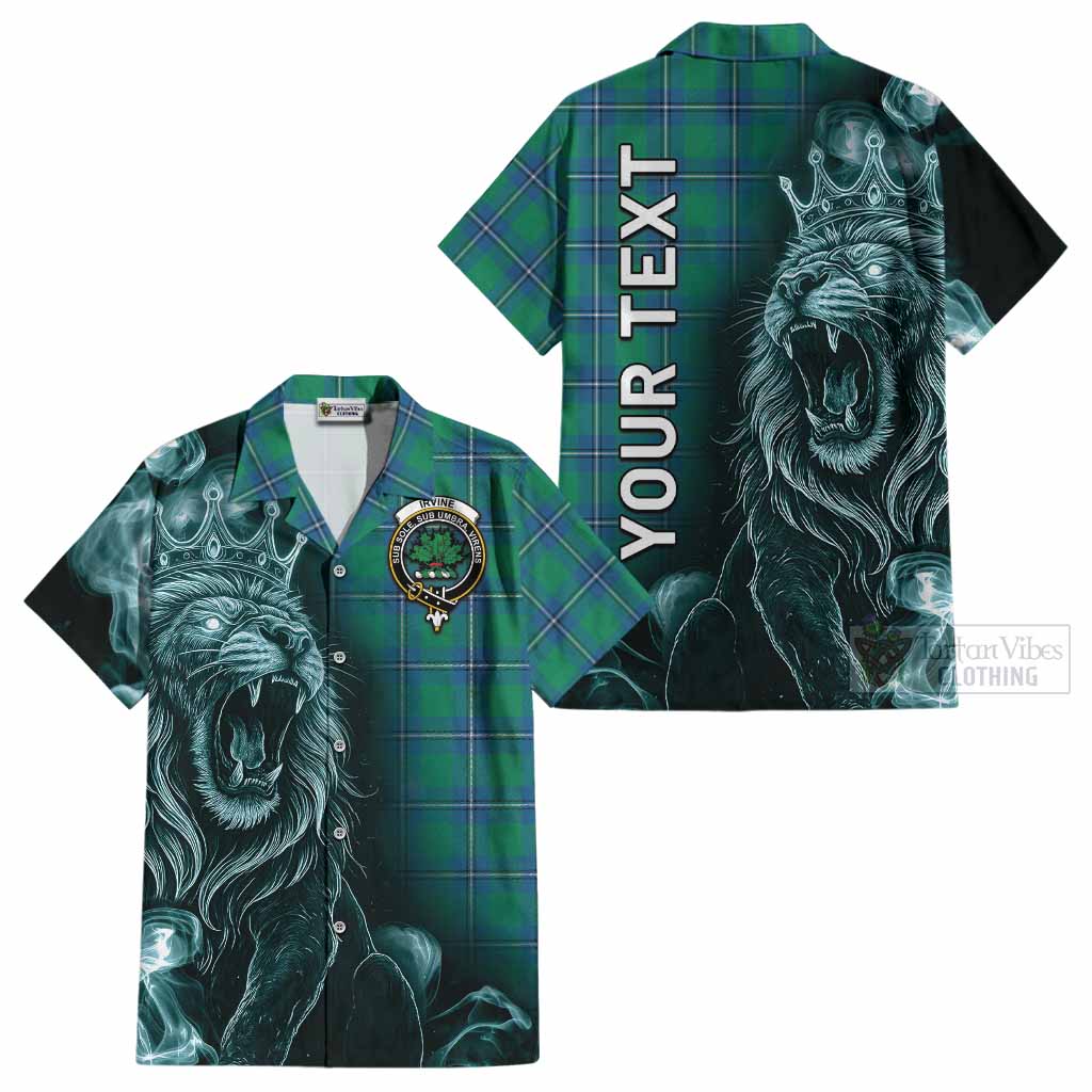 Irvine Tartan Cotton Hawaiian Shirt Roaring Lion Heritage