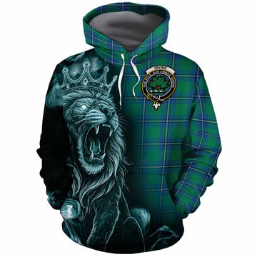 Irvine Tartan Cotton Hoodie Roaring Lion Heritage