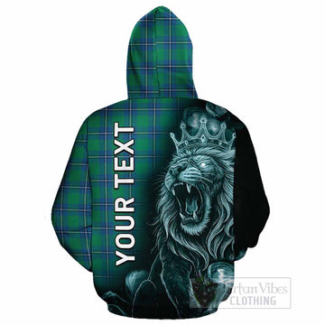 Irvine Tartan Cotton Hoodie Roaring Lion Heritage