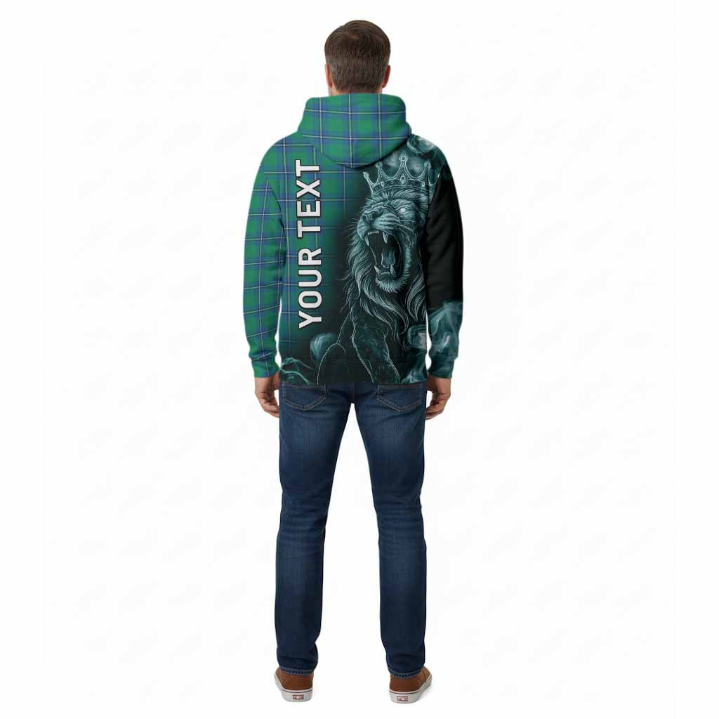 Irvine Tartan Cotton Hoodie Roaring Lion Heritage