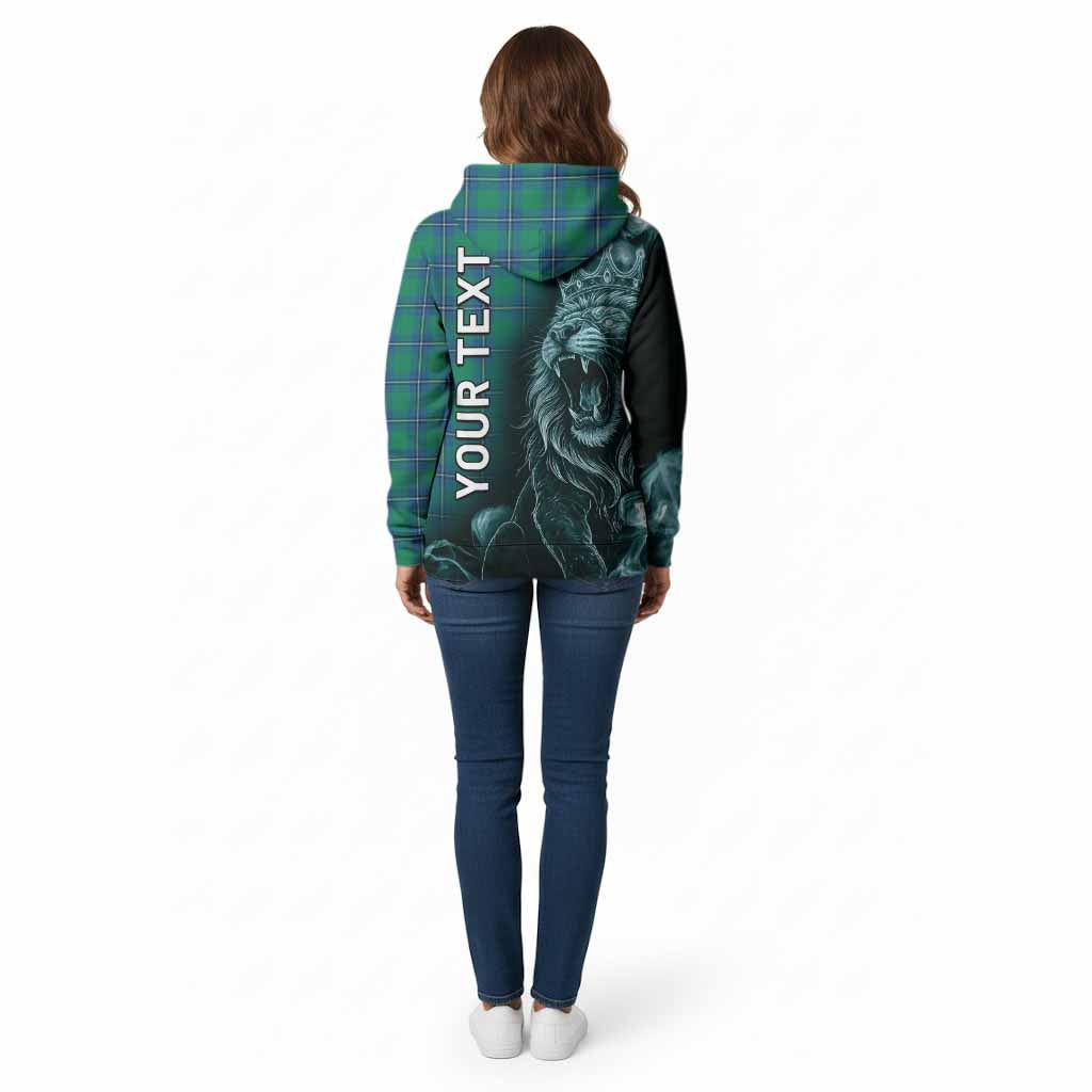 Irvine Tartan Cotton Hoodie Roaring Lion Heritage