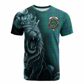 Irvine Tartan Cotton T-shirt Roaring Lion Heritage