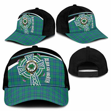 Irvine Tartan Crest Classic Cap Scottish Thistle Celtic Cross Alba Gu Brath