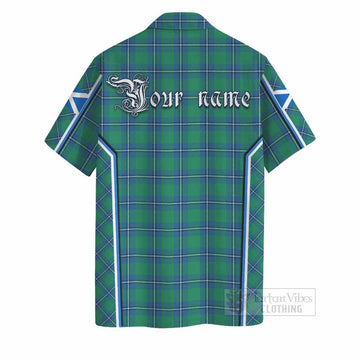 Irvine Tartan Crest Hawaiian Shirt Scotland Coat of Arm Flag Style - Tartan Vibes Clothing