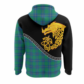Irvine Tartan Crest Hoodie Legendary Dragon Knot Half Style