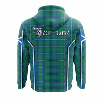 Irvine Tartan Crest Hoodie Scotland Coat of Arm Flag Style