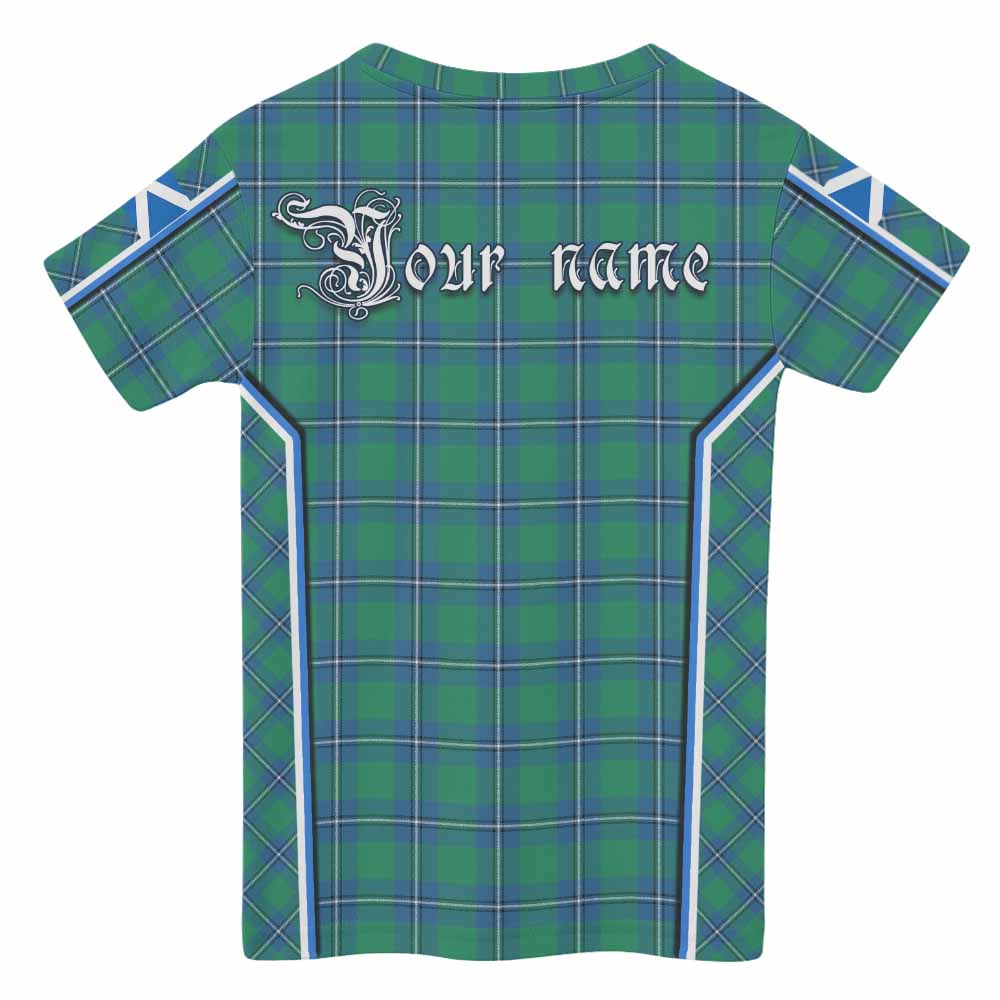 Irvine Tartan Crest Kid T-shirt Scotland Coat of Arm Flag Style - Tartan Vibes Clothing