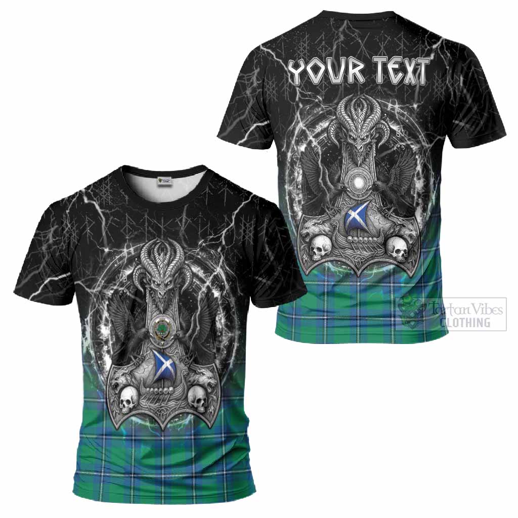 Irvine Tartan Crest T-Shirt Celtic Odin's Raven Legacy