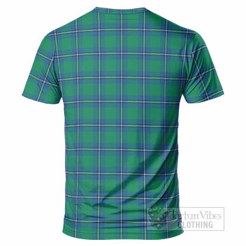 Irvine Tartan Crest T-Shirt Ferocious Lion Style