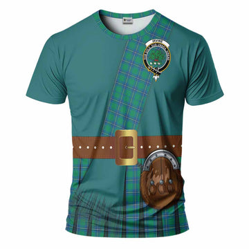 Irvine Tartan Crest T-Shirt Kilt Costume Style
