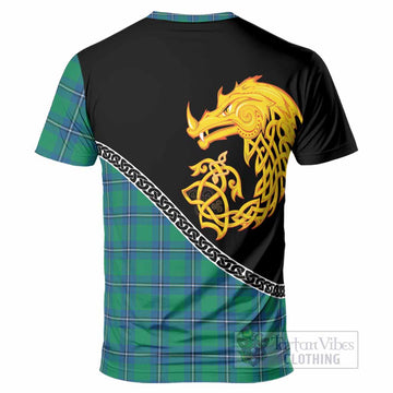 Irvine Tartan Crest T-Shirt Legendary Dragon Knot Half Style