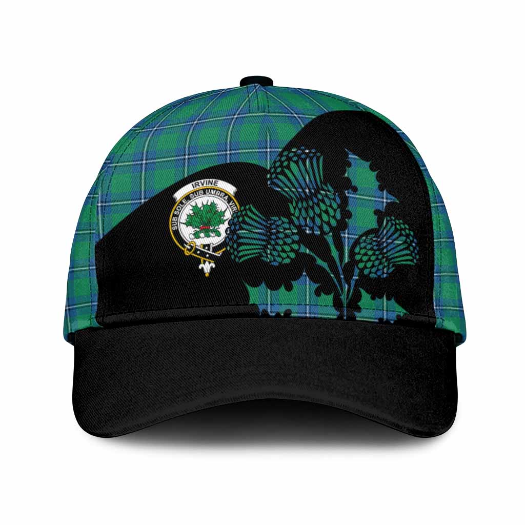 Irvine Tartan Family Crest Classic Cap Scotland Thistle Floral Flag Style