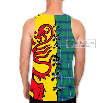 Irvine Tartan Family Crest Men Tank Top Lion Rampant Honor - Tartan Vibes Clothing