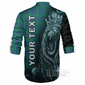 Irvine Tartan Ghillie Shirt Roaring Lion Heritage