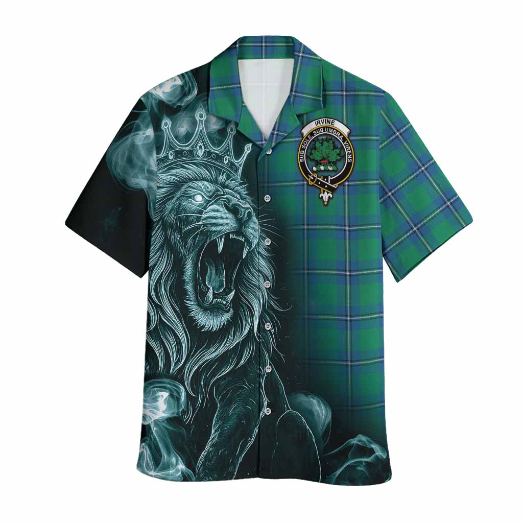 Irvine Tartan Hawaiian Shirt Roaring Lion Heritage
