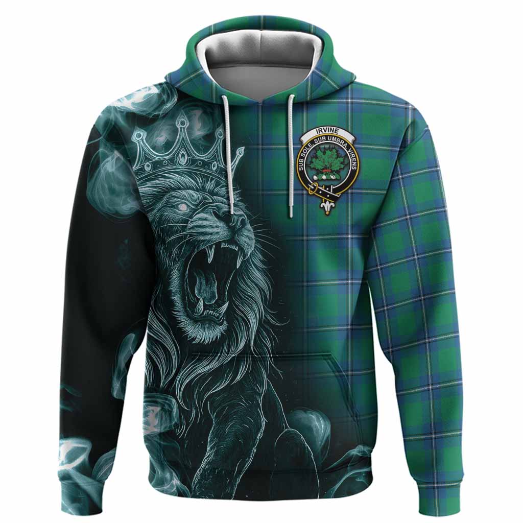 Irvine Tartan Hoodie Roaring Lion Heritage