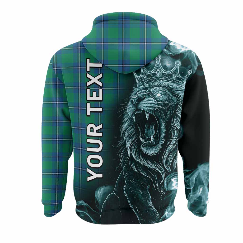 Irvine Tartan Hoodie Roaring Lion Heritage