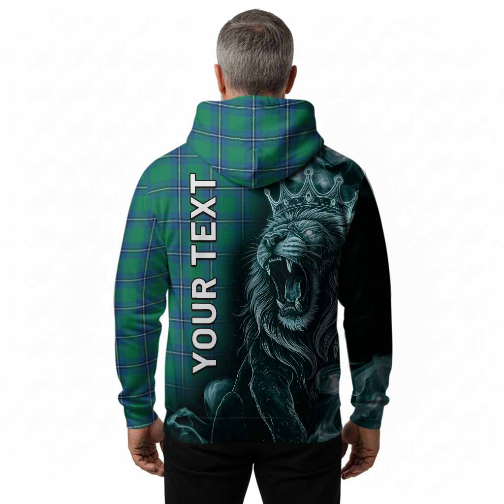 Irvine Tartan Hoodie Roaring Lion Heritage