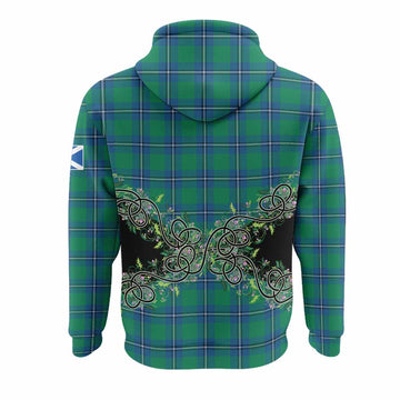 Irvine Tartan Hoodie Thistle Scottish Spirit